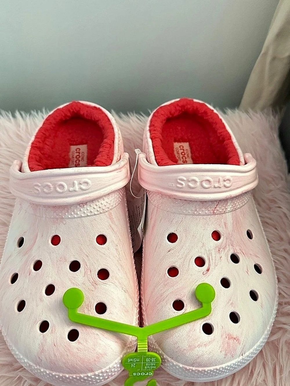 Crocs Classic Lined Marbled Clog Pink